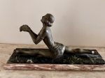 Μπρούτζινο αγαλματίδιο Art Nouveau  (1920) - Εικόνα 3